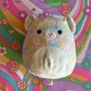 michaela rainbow leopard squishmallow